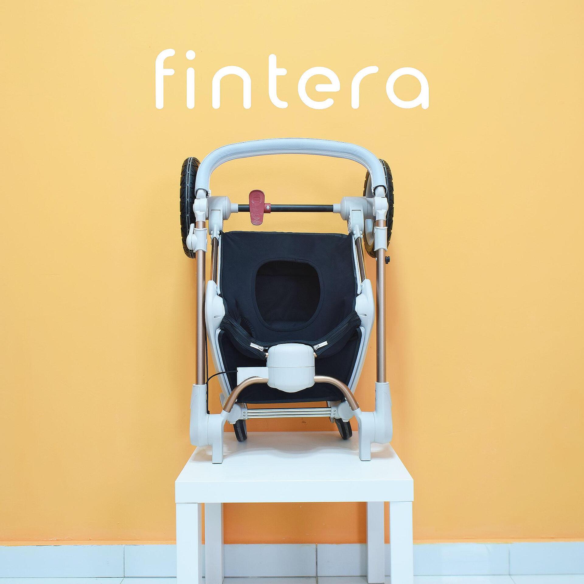 Бебешка количка Fintera Sport, модел 3 в 1, 360 градуса на въртене, сив цвят + Подарък чанта, дъждобран и комарник