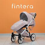Бебешка количка Fintera City, Модел 3 в 1, Еко кожа, Розов цвят + Чанта, Дъждобран, Комарник, Поставка за чаша, Зимни ръкавици, Постелка за преповиване