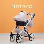 Бебешка количка Fintera City, Модел 3 в 1, Еко кожа, Розов цвят + Чанта, Дъждобран, Комарник, Поставка за чаша, Зимни ръкавици, Постелка за преповиване