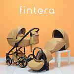 Бебешка количка Fintera Royal, Модел 2 в 1, Еко кожа, Цвят Карамел + Чанта, Дъждобран, Комарник, Поставка за чаша-Copy-Copy