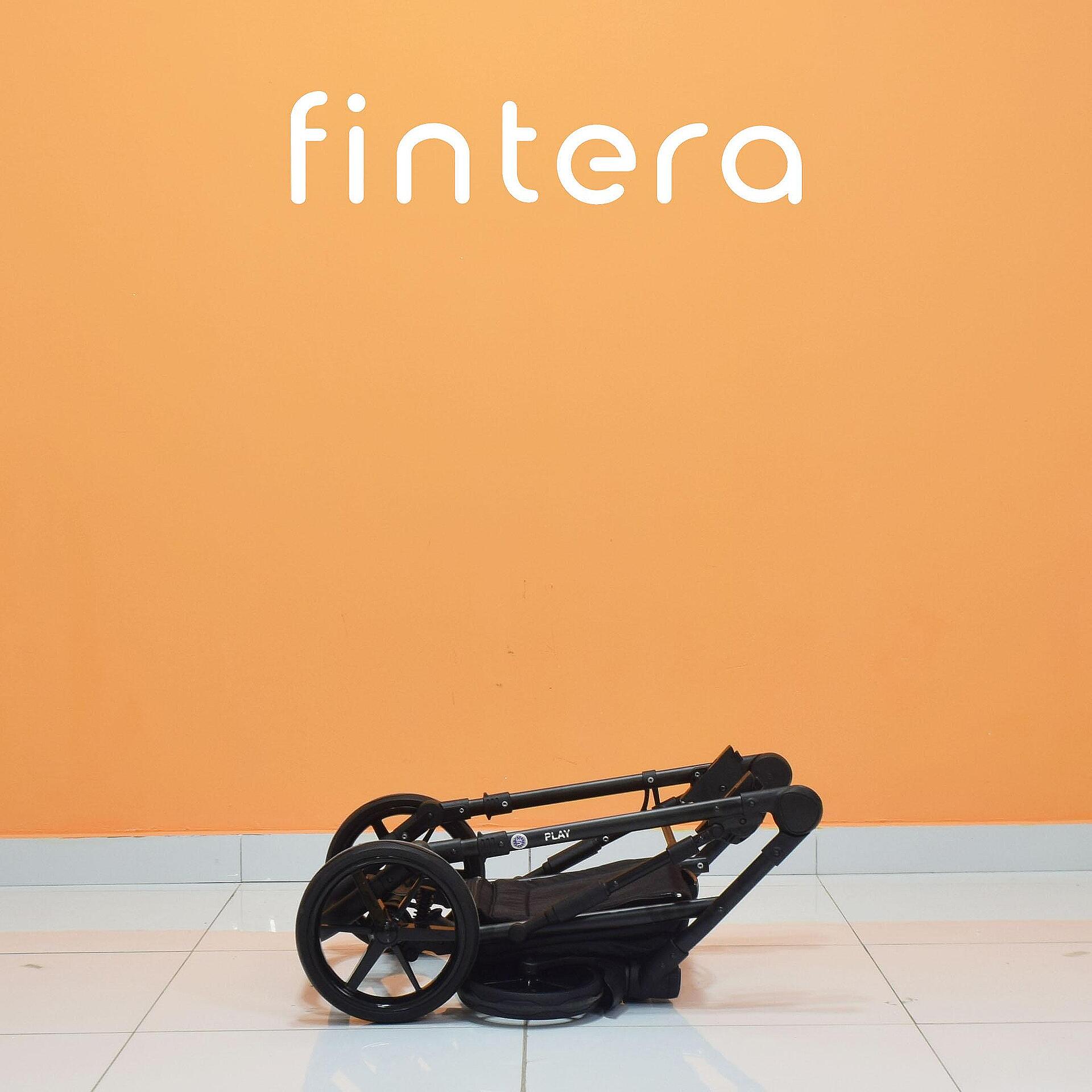 Бебешка количка Fintera Play, Модел 3 в 1, Еко кожа, Цвят жълт + Чанта, Дъждобран, Комарник, Поставка за чаша