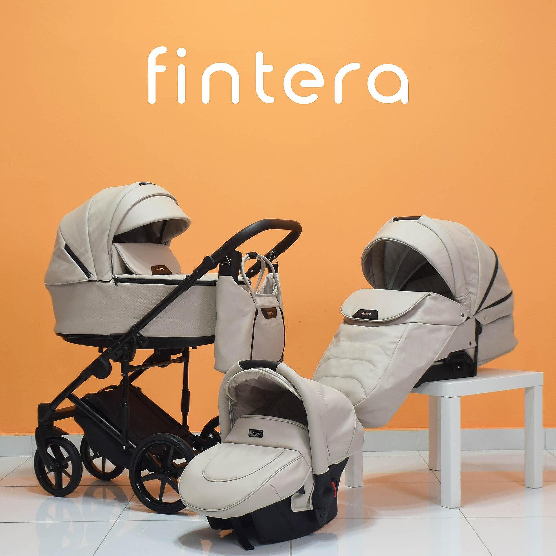 Бебешка количка Fintera Play, Модел 3 в 1, Еко кожа, Цвят жълт + Чанта, Дъждобран, Комарник, Поставка за чаша-Copy