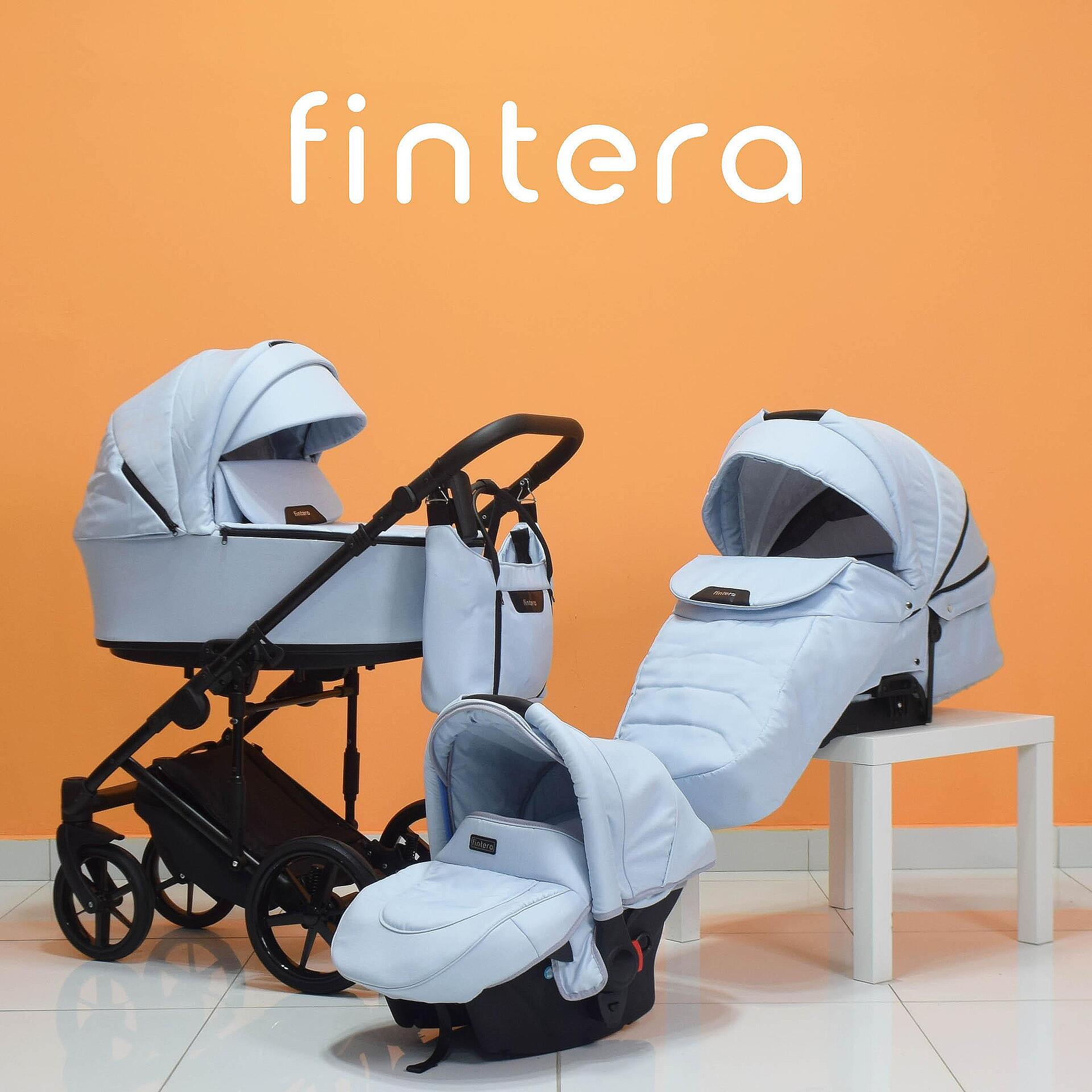 Бебешка количка Fintera Play, Модел 3 в 1, Плат, Цвят пепел от рози + Чанта, Дъждобран, Комарник, Поставка за чаша-Copy