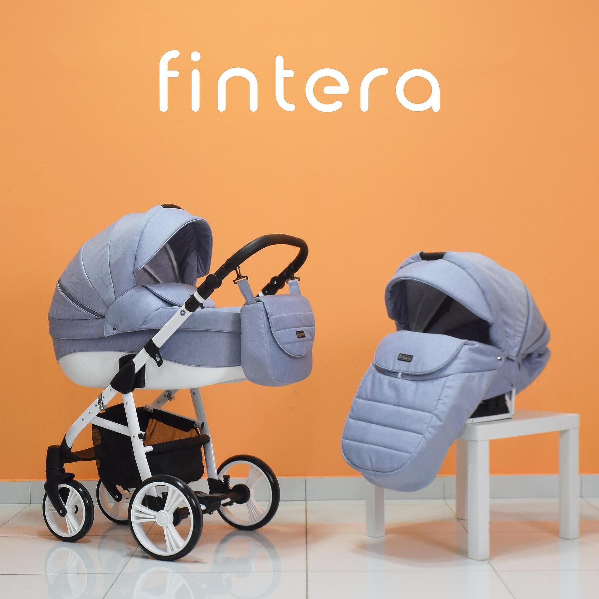 Бебешка количка Fintera Explorer, Модел 2 в 1, Плат, Зелен цвят + Чанта, Дъждобран, Комарник-Copy