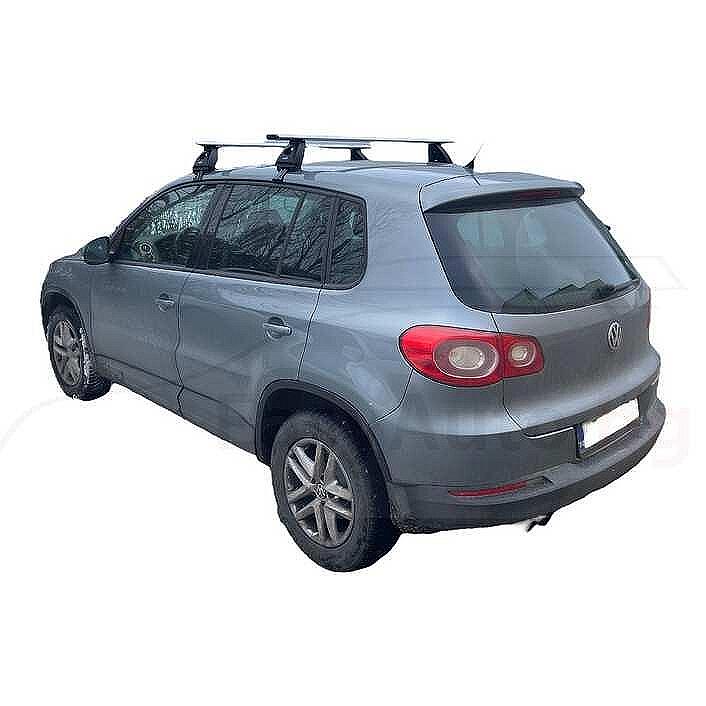 Сиви AERO греди Hakr за VW Tiguan 2007 до 2016 година без надлъжни греди