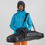 Калъф за 2 чифта ски или 1 сноуборд Salomon EXTEND 175+20 см - Черен
