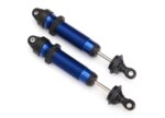 Shocks, GTR, 134mm, aluminum (blue-anodized) (fully assembled w/o springs) (fro
