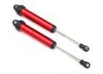 Shocks, GTR, 160mm, aluminum (red-anodized) (fully assembled w/o springs) (rear,