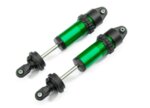 Shocks, GT-Maxx, aluminum (green-anodized) (fully assembled w/o springs) (2)