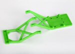 Skid plates, front & rear (green), TRX3623A