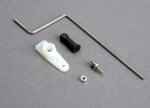 Steering rod/ plastic rod end/ chrome threaded ball & nut/ s, TRX3825