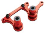 Steering bellcranks, drag link (red-anodized T6 aluminum)/ 5, TRX3743X