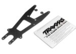 Upper chassis plate, graphite, TRX4323X