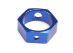 Brake adapter, hex aluminum (blue) (use with HD shafts) TRX4966X