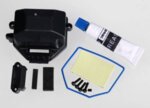 Box, receiver (sealed)/ wire cover/ foam pads, upper & lower, TRX7024X