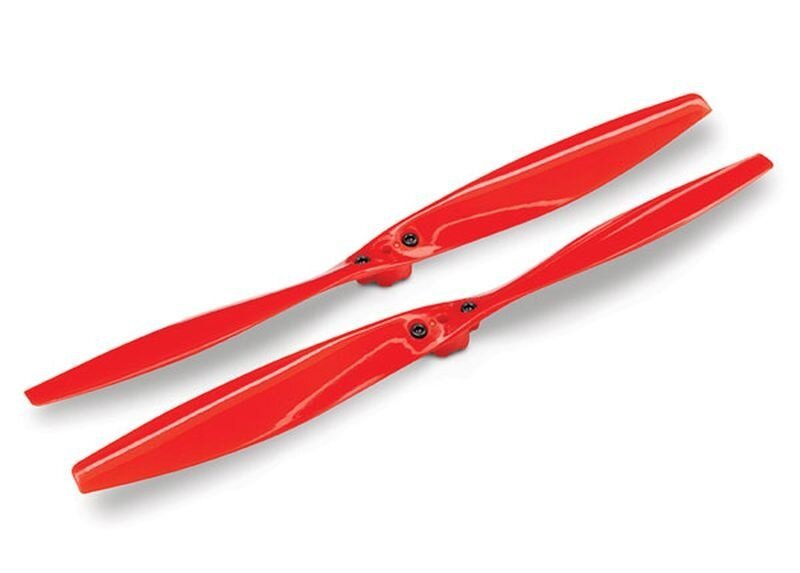 Rotor blade set, red (2) (with screws), TRX7928