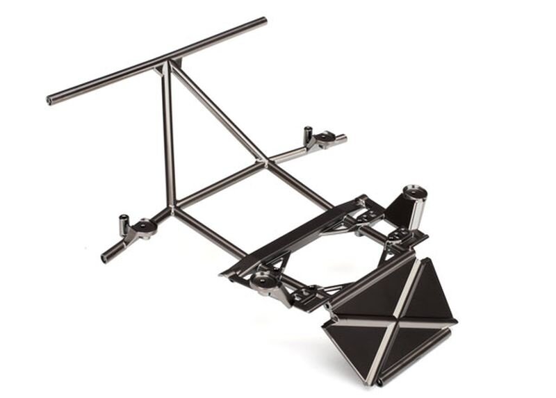 Tube chassis, center section, front (satin black chromeplated) TRX8431X