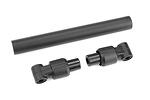 Team Corally - Chassis Tube - Front - 106mm - Aluminum - Black - 1 Set  C-00180-719