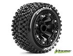 Louise RC ST-UPHILL 1/16 Truck Tire Set Mounted Sport Black 2.2 Wheels LOUT3279SB