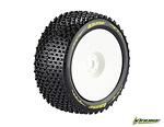 Louise RC T-PIRATE 1-8 Truggy Tire Set Mounted Super Soft White Wheels 1/2" Offset Hex 17mm LOUT3134VWH гуми за тръги 1/8