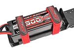 Велкро ленти лепенки за батерии Team Corally Pro Battery Straps 300x20mm Metal Buckle Silicone Anti-Slip Strings Red 2 pcs C-50536
