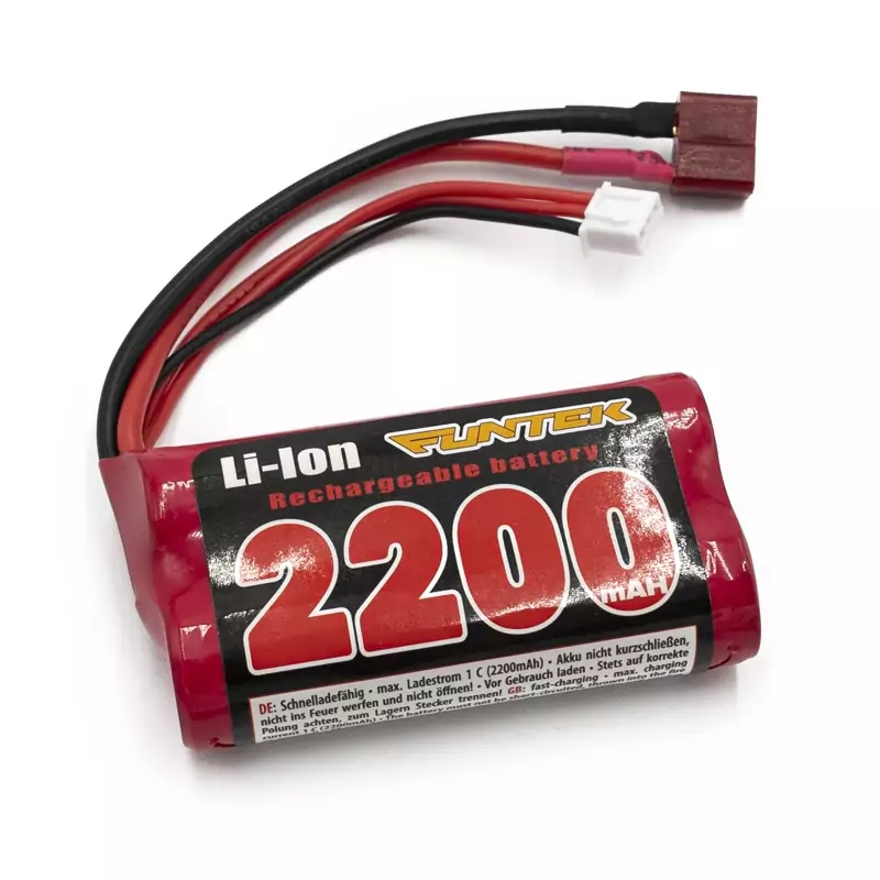 Батерия T-plug Li Ion Battery 7.4V 2200mA 15C optional Funtek STX FTK-22001