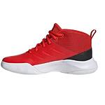 Мъжки високи спортни обувки за баскетвол ADIDAS OWNTHEGAME Червено естествена кожа
