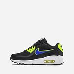 Детски спортни обувки NIKE AIR MAX 90GS Черно със син и яркозелен акцент