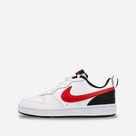 Спортни обувки NIKE COURT BOROUGH LOW 2 Бяло с черни и червени акценти