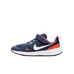 Детски спортни обувки NIKE REVOLUTION 5 Тъмно синьо с оранжеви акценти