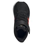 Бебешки спортни обувки ADIDAS RUNFALCON Черно с червени ленти