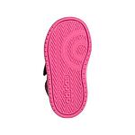 Бебешки спортни обувки ADIDAS Hoops Тъмно сиво с розови акценти