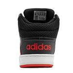 Бебешки спортни обувки ADIDAS Hoops Черно с червени ленти