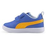 Бебешки спортни обувки PUMA COURTFLEX Сини с жълт акцент