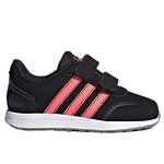 Бебешки спортни обувки ADIDAS Switch Черно с розови ленти
