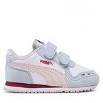 Бебешки спортни обувки PUMA Racer Бяло с бледо розови и сини акценти