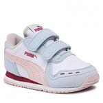 Бебешки спортни обувки PUMA Racer Бяло с бледо розови и сини акценти
