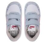 Бебешки спортни обувки PUMA Racer Бяло с бледо розови и сини акценти