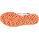 Високи спортни обувки ADIDAS Hoops Сини с оранжеви ленти