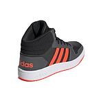 Високи спортни обувки ADIDAS Hoops Mid Сиви с оранжеви ленти