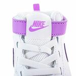 Високи бебешки спортни обувки NIKE COURT BOROUGH Бяло с лилава запетая