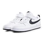 Детски спортни обувки NIKE COURT BOROUGH Бяло с черна запетая