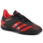 Мъжки спортни обувки за футбол стоножки ADIDAS Predator 20.4 Черно/Червено