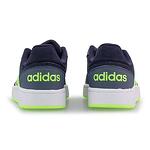 Спортни обувки ADIDAS HOOPS Тъмно сини със зелени ленти