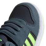 Детски спортни обувки ADIDAS Hoops Сиво със зелени ленти