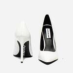 Дамски елегантни обувки на ток Calvin Klein Paige Shiny Calf Бяло