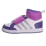 Детски високи спортни обувки Adidas Hoops Бяло/Лилаво