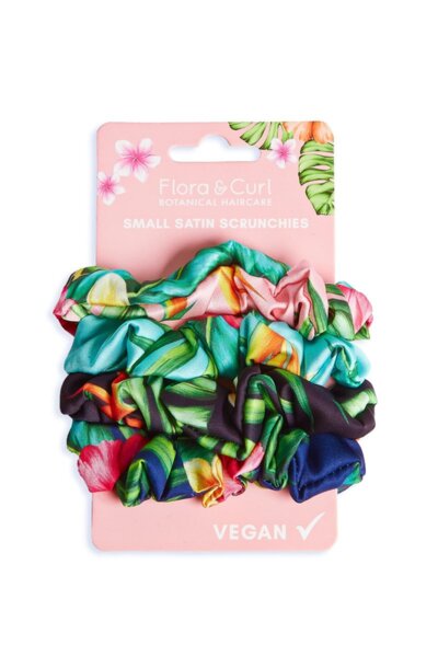 Малки сатенени скрънчита Small Satin Scrunchies Flora & Curl Малки сатенени скрънчита Small Satin Scrunchies Flora & Curl
