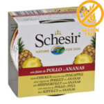 Schesir Dog Chicken Fillets with Pineapple - Консерва за кучета с пилешки филенца и парченца ананас 150гр