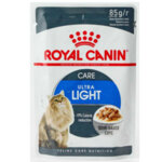 Пауч Royal Canin Ultra Light - за котки склонни към напълняване, тънки късчета месо в специален сос грейви - 85 грама